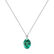 Diamond necklace with Emerald Élise4