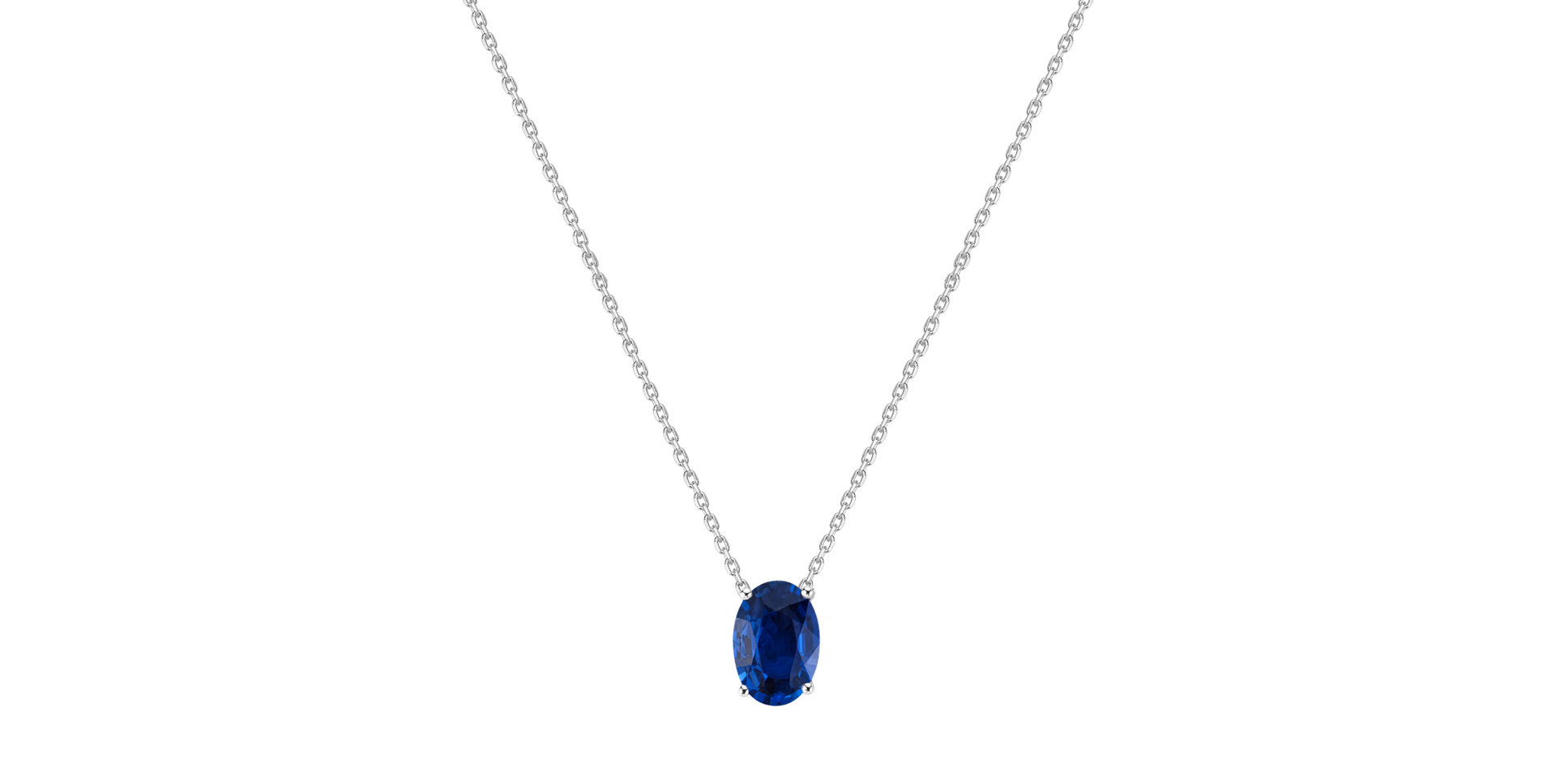 Necklace with Sapphire Mystic Abyss