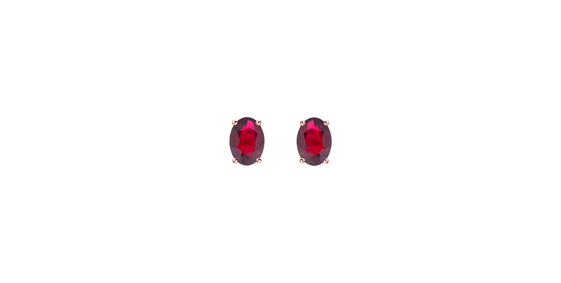 Earrings with Ruby Mystic Abyss