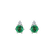 Diamond earrings with Emerald Lux5