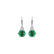 Diamond earrings with Emerald Lux5