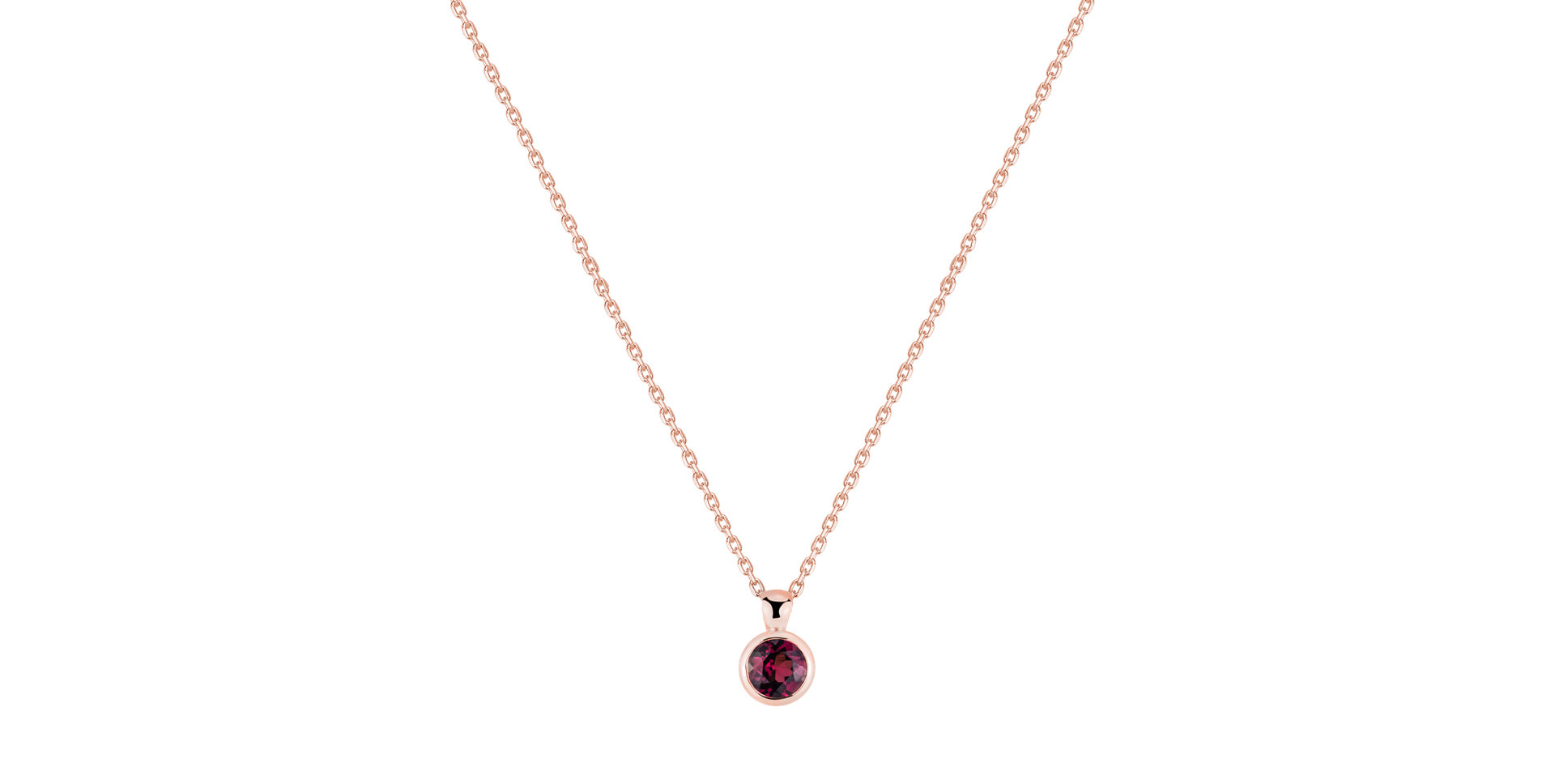 Necklace with Rhodolite Galaxirite