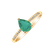 Diamond ring with Emerald Tearfall4