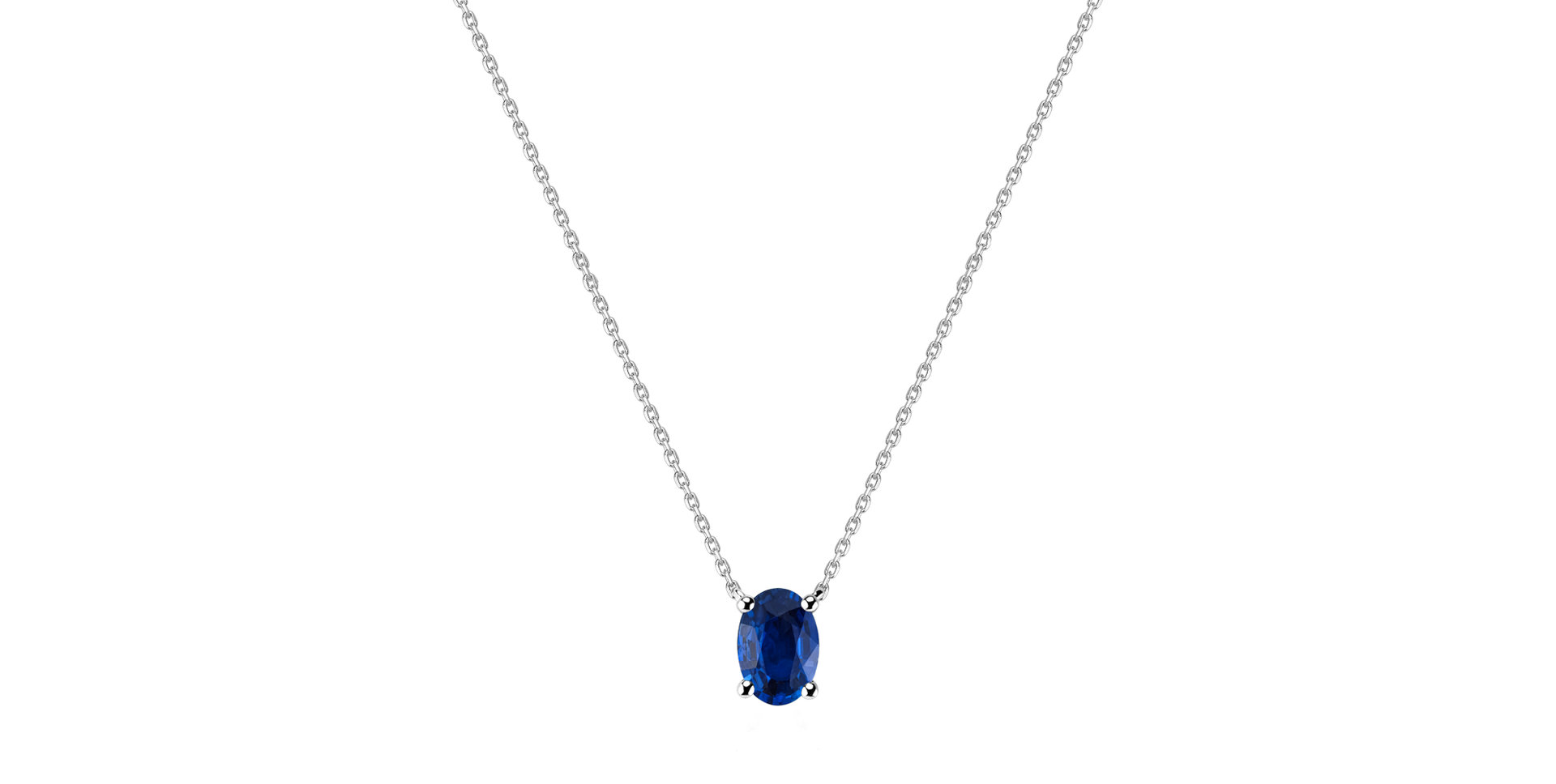 Necklace with Sapphire Mystic Depth