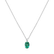 Diamond necklace with Emerald Lauriene4
