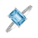 Diamond ring with Topaz Mireth4