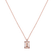 Diamond necklace with Morganite Mireth4