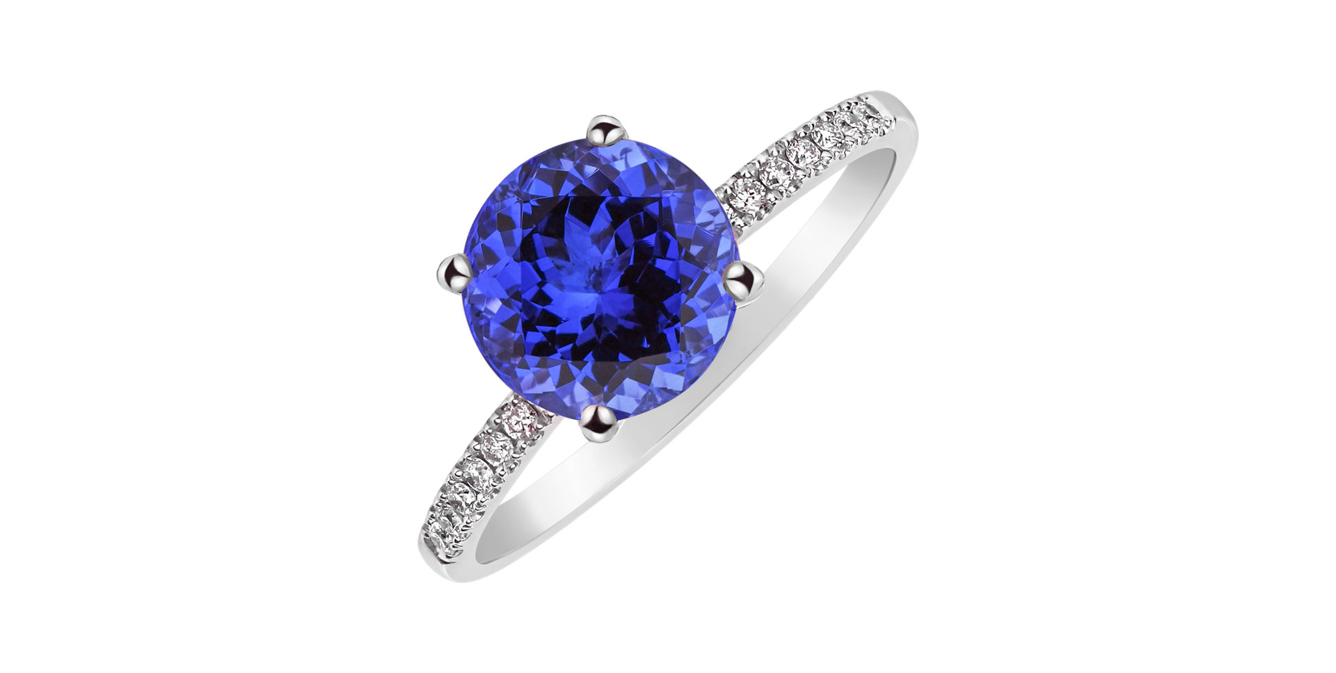 Diamond ring with Tanzanite Zorabelle