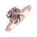 Diamond ring with Morganite Zorabelle4