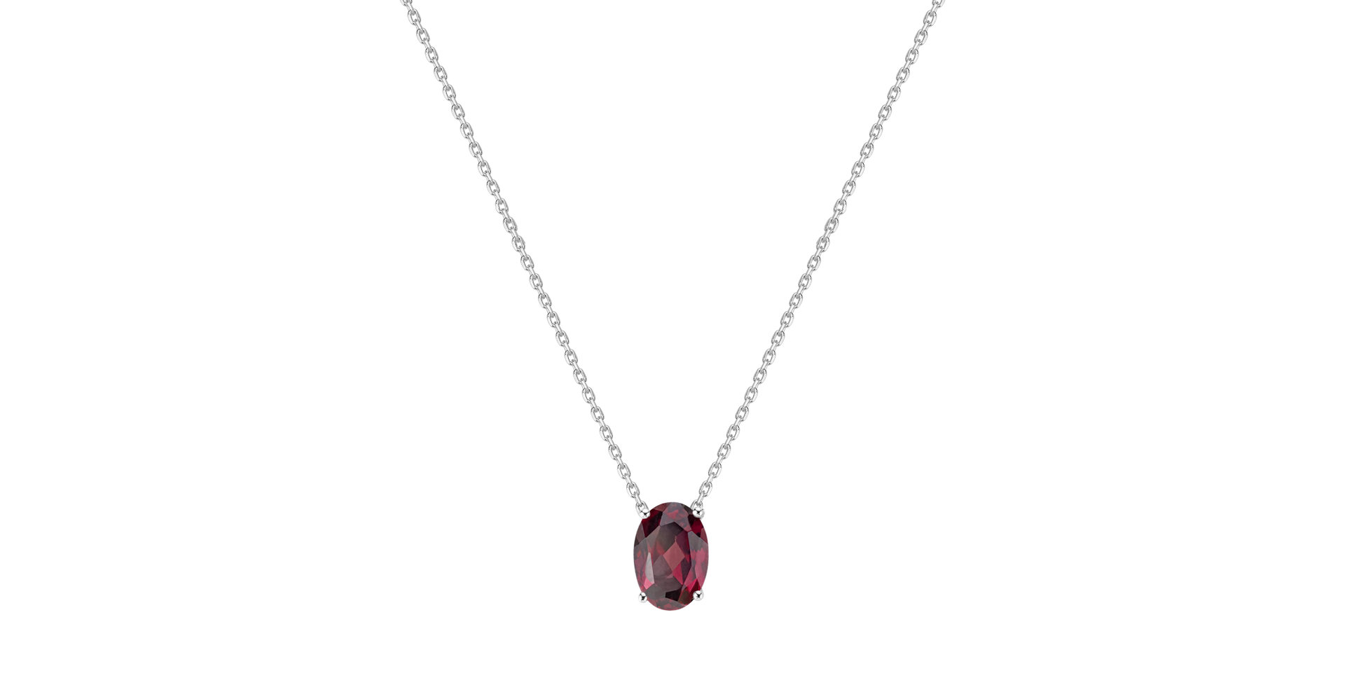 Necklace with Rhodolite Mystic Depth