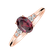 Diamond ring with Rhodolite Melisandra4