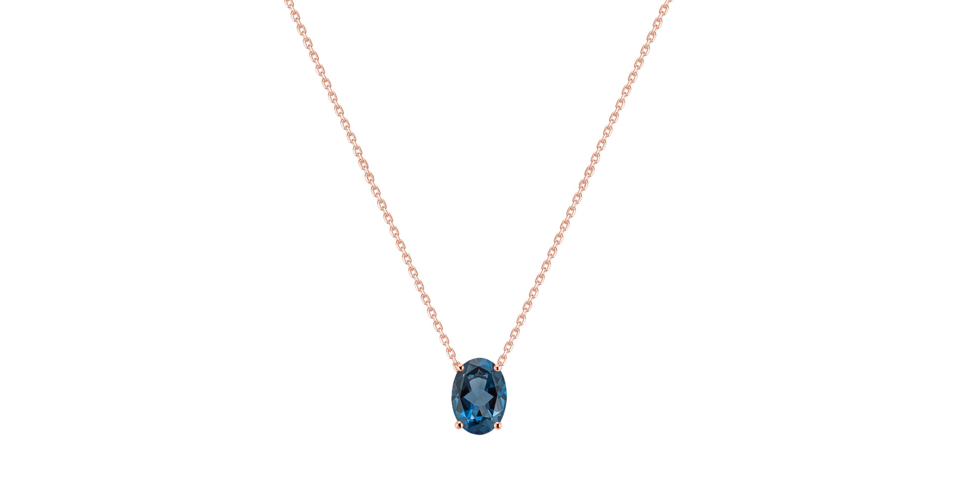 Necklace with Topaz Mystic Depth