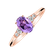 Diamond ring with Amethyst Melisandra4