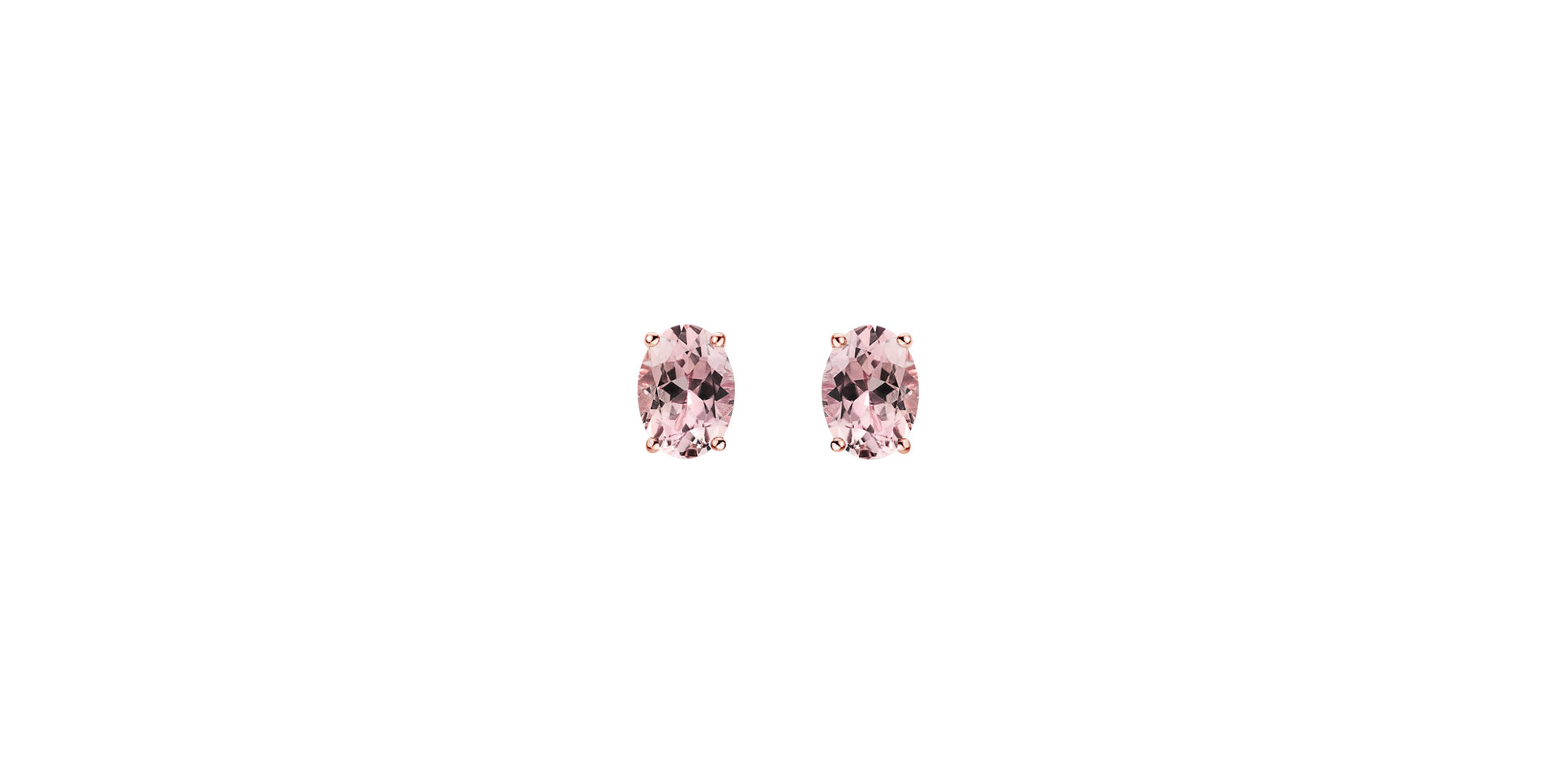 Earrings with Morganite Mystic Light