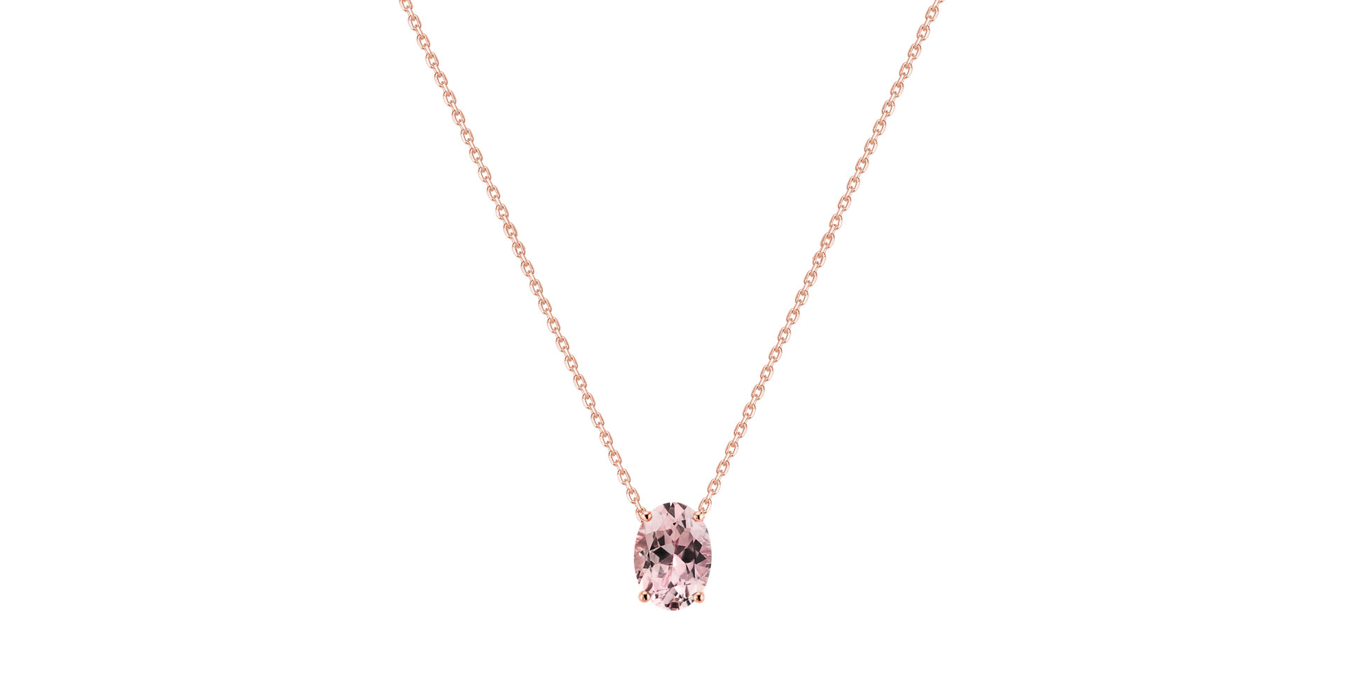 Necklace with Morganite Mystic Depth