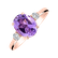 Diamond ring with Amethyst Asuan4