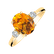 Diamond ring with Citrine Asuan4