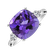 Diamond ring with Amethyst The Countess4