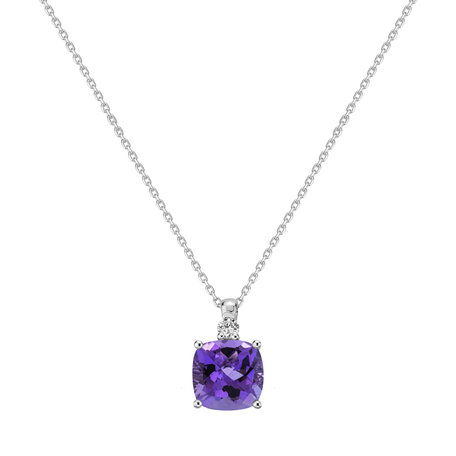 Diamond necklace with Amethyst The Countess