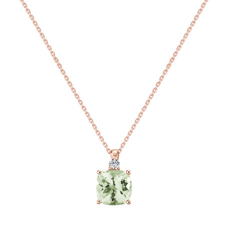 Diamond necklace with Amethyst The Countess