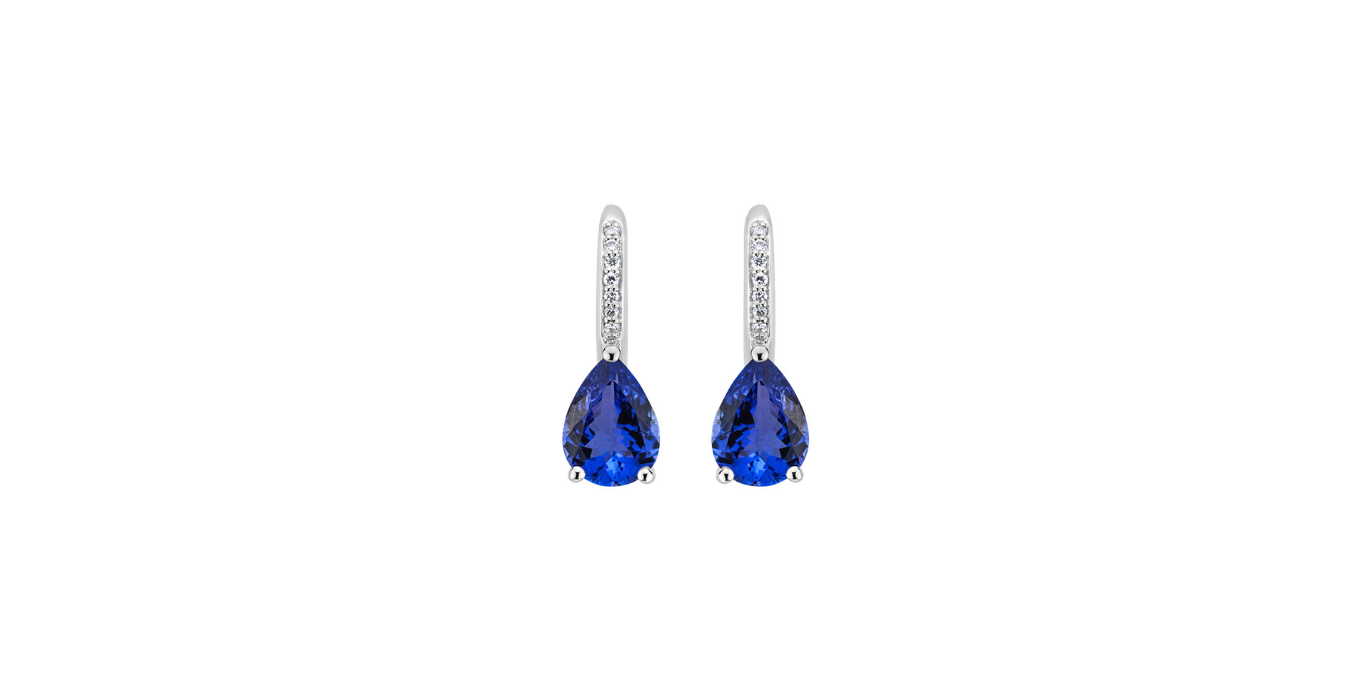 Diamond earrings with Tanzanite Lauriene