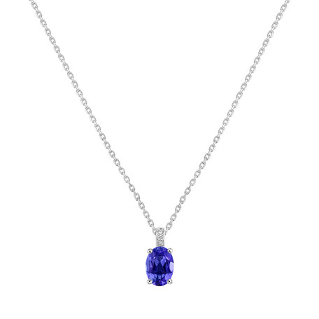 Diamond necklace with Tanzanite Lauriene