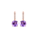 Diamond earrings with Amethyst Carleton5