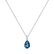 Diamond necklace with Topaz Teardrop4