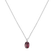 Diamond necklace with Rhodolite Lauriene4