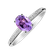 Diamond ring with Amethyst Lauriene4