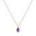 Diamond necklace with Amethyst Lauriene4