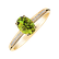 Diamond ring with Peridote Lauriene4