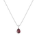 Diamond necklace with Rhodolite Whispers of Light3