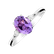 Diamond ring with Amethyst Annelise3