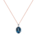 Diamond necklace with Topaz Annelise4