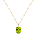 Diamond necklace with Peridote Annelise3
