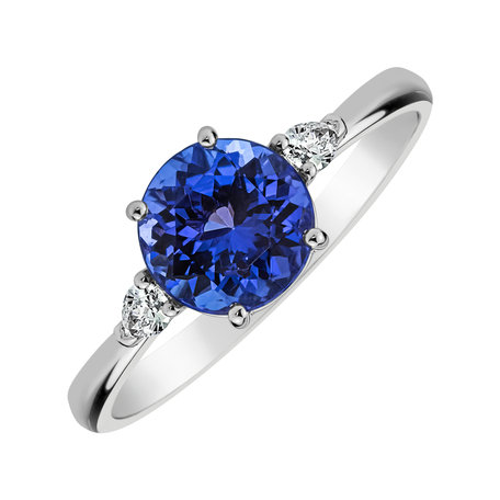 Diamond ring with Tanzanite Majestic
 Oasis