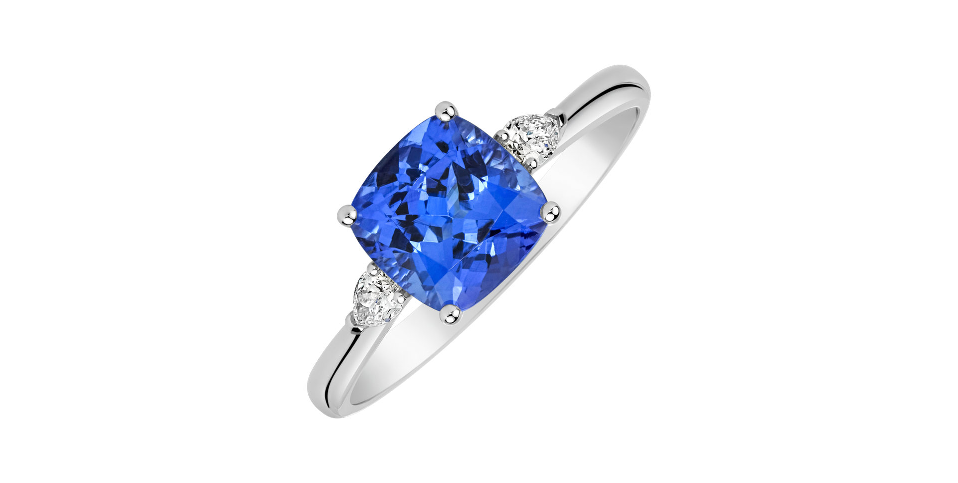 Diamond ring with Tanzanite Mirabel