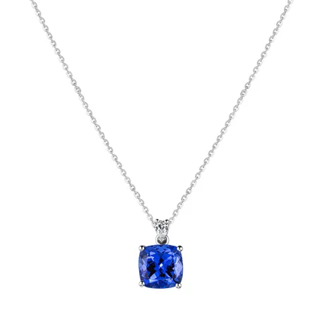 Diamond necklace with Tanzanite Mirabel