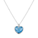 Diamond necklace with Topaz Heartlight3