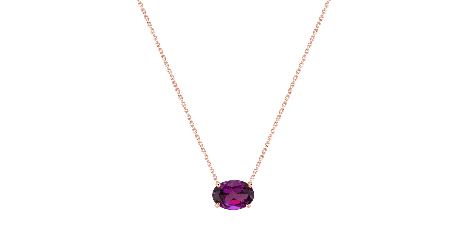Necklace with Rhodolite Solivian