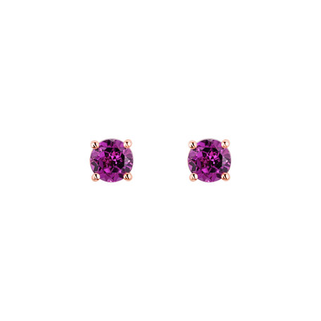 Earrings with Rhodolite Virginia Sparkle