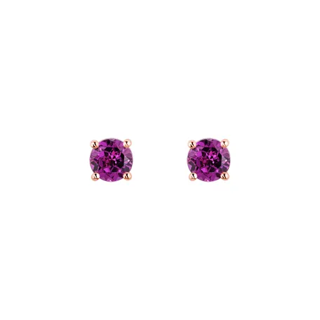 Earrings with Rhodolite Virginia Sparkle