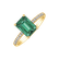 Diamond ring with Emerald Carlotta4