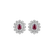 Diamond earrings with Ruby Starlight Bloom4