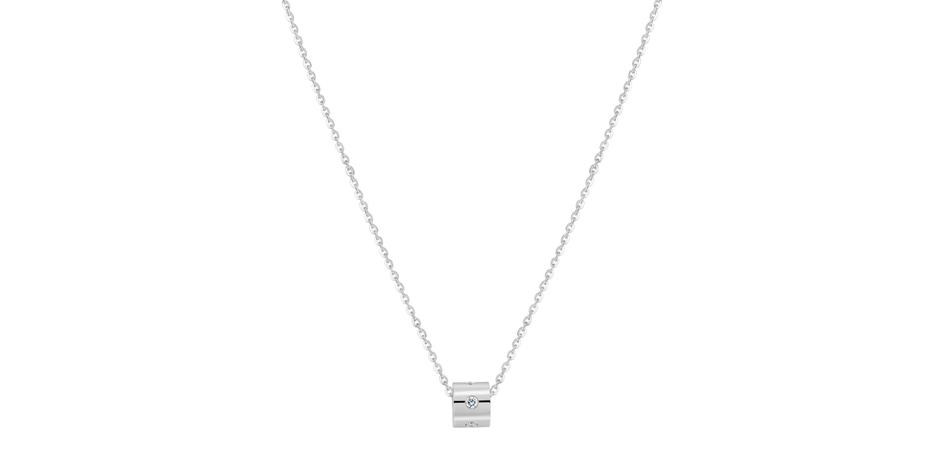 Diamond necklace Glittering Line