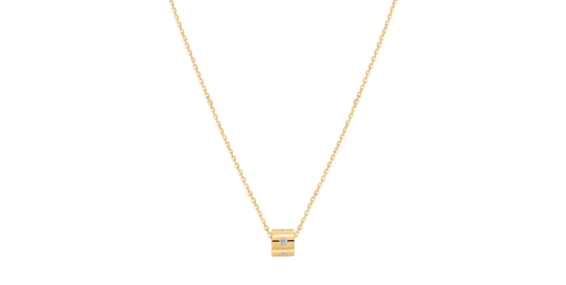 Diamond necklace Glittering Line