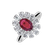 Diamond ring with Ruby Petal of Love4