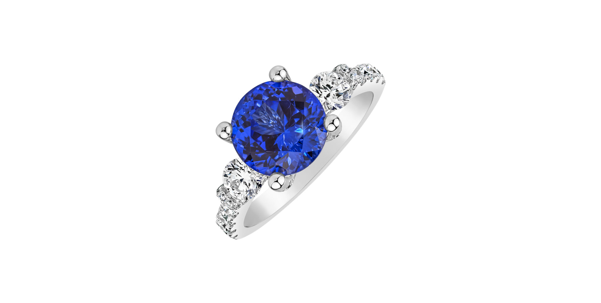 Diamond ring with Tanzanite Godfrey