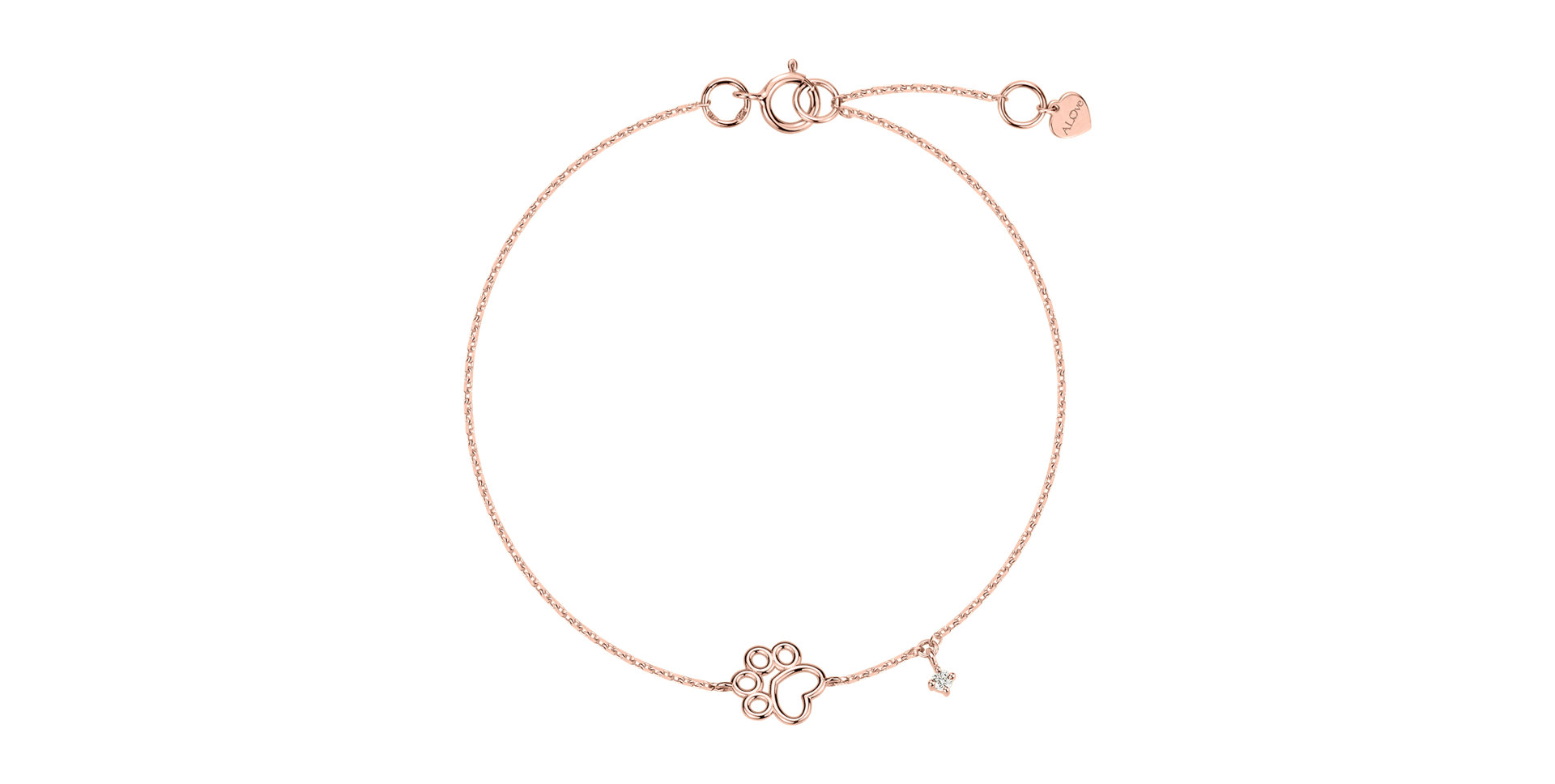 Diamond bracelet Lovely Paw